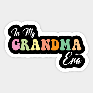 Groovy Retro In My Grandma Era Sticker